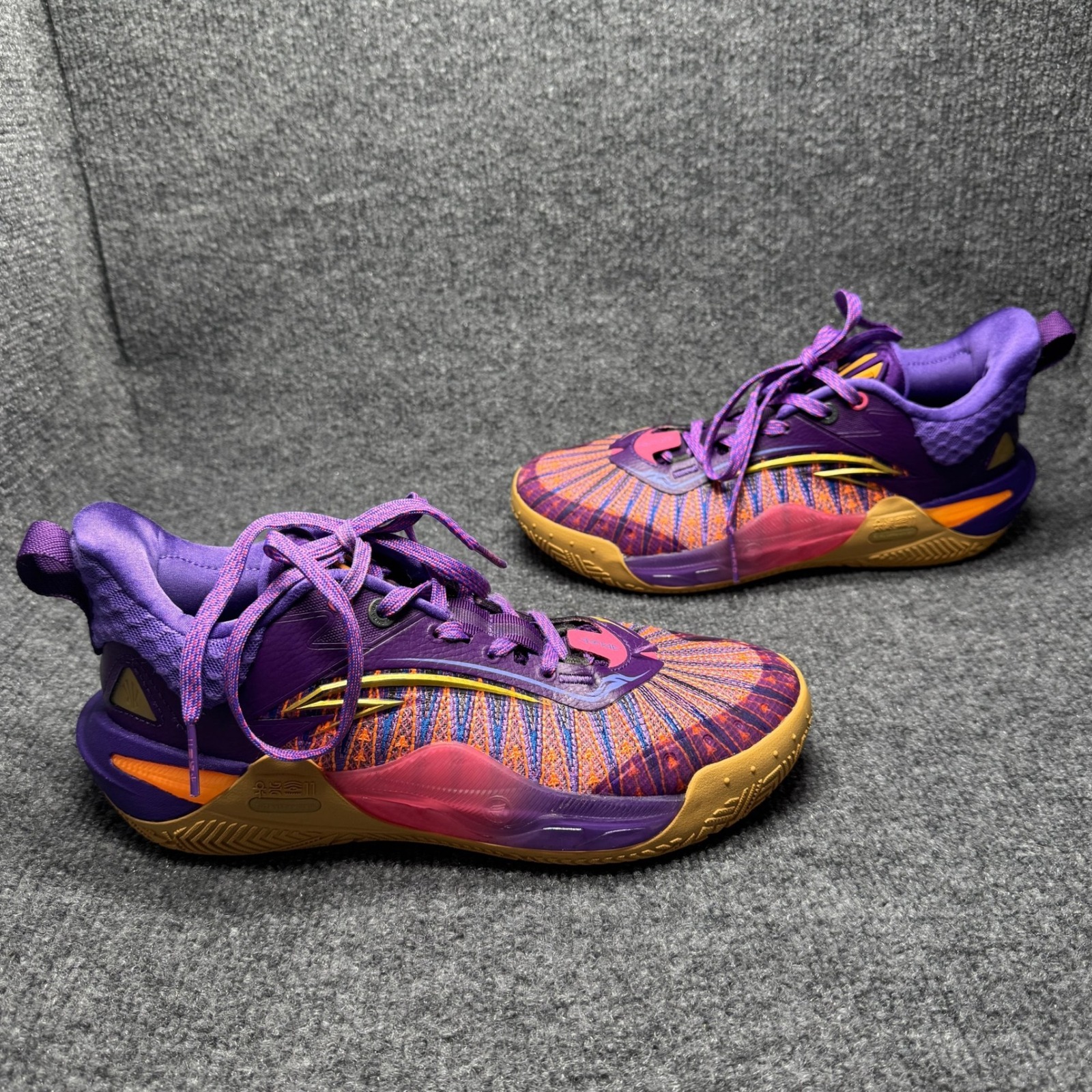 Anta Kai 1 Speed Twin Flame Mens 8 Purple Basketball Shoes 8124d1120-3